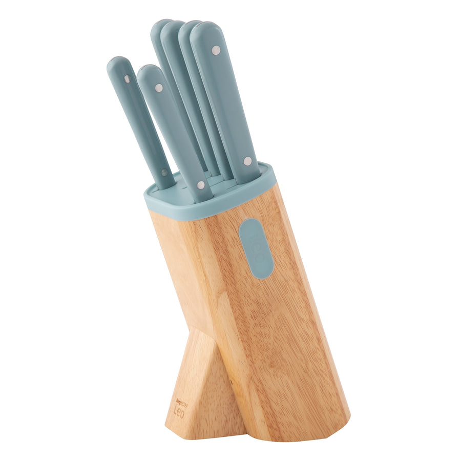 Glints 7-delat knivset med knivblock, Slate