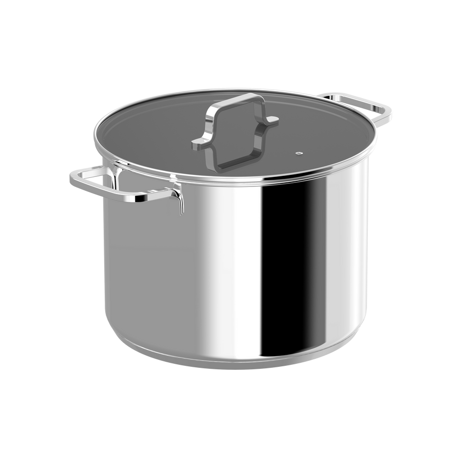 Helix Stainless Steel Covered Stockpot 28 cm