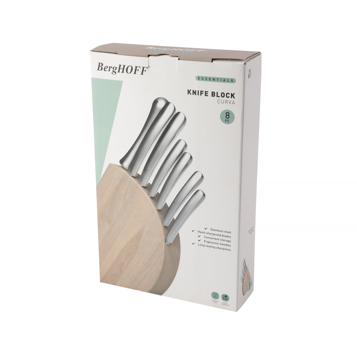 Essentials 8-delat knivset med knivblock – 4