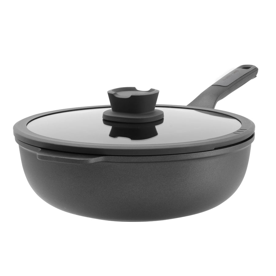 Stone+ non-stick-wok med lock 28 cm