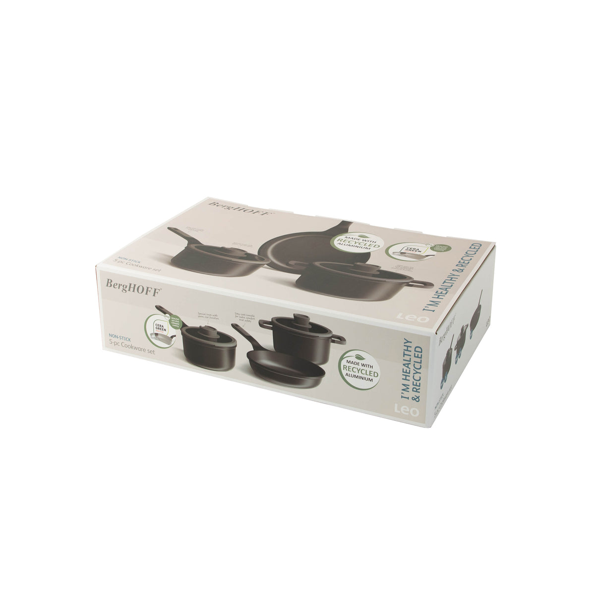 Stone+ 5-delat kastrullset med non-stick – 4
