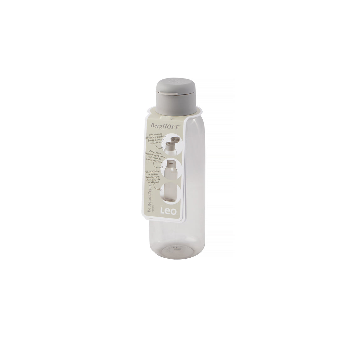 BergHOFF Water Bottle 0.75L - BPA-Free Leakproof Tritan with Flip-Top Lid for All Ages and Activities