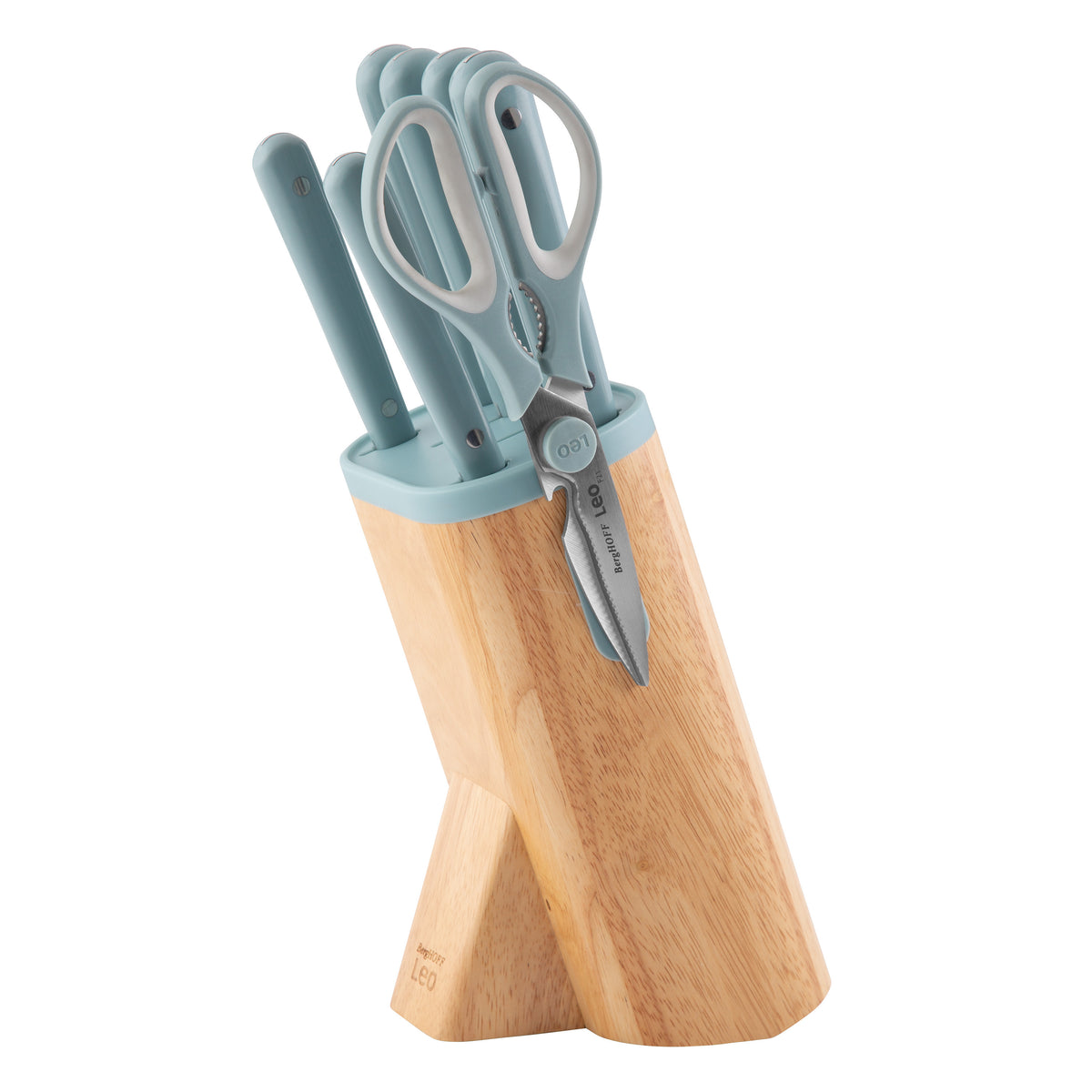 Glints 7-delat knivset med knivblock, Slate – 10