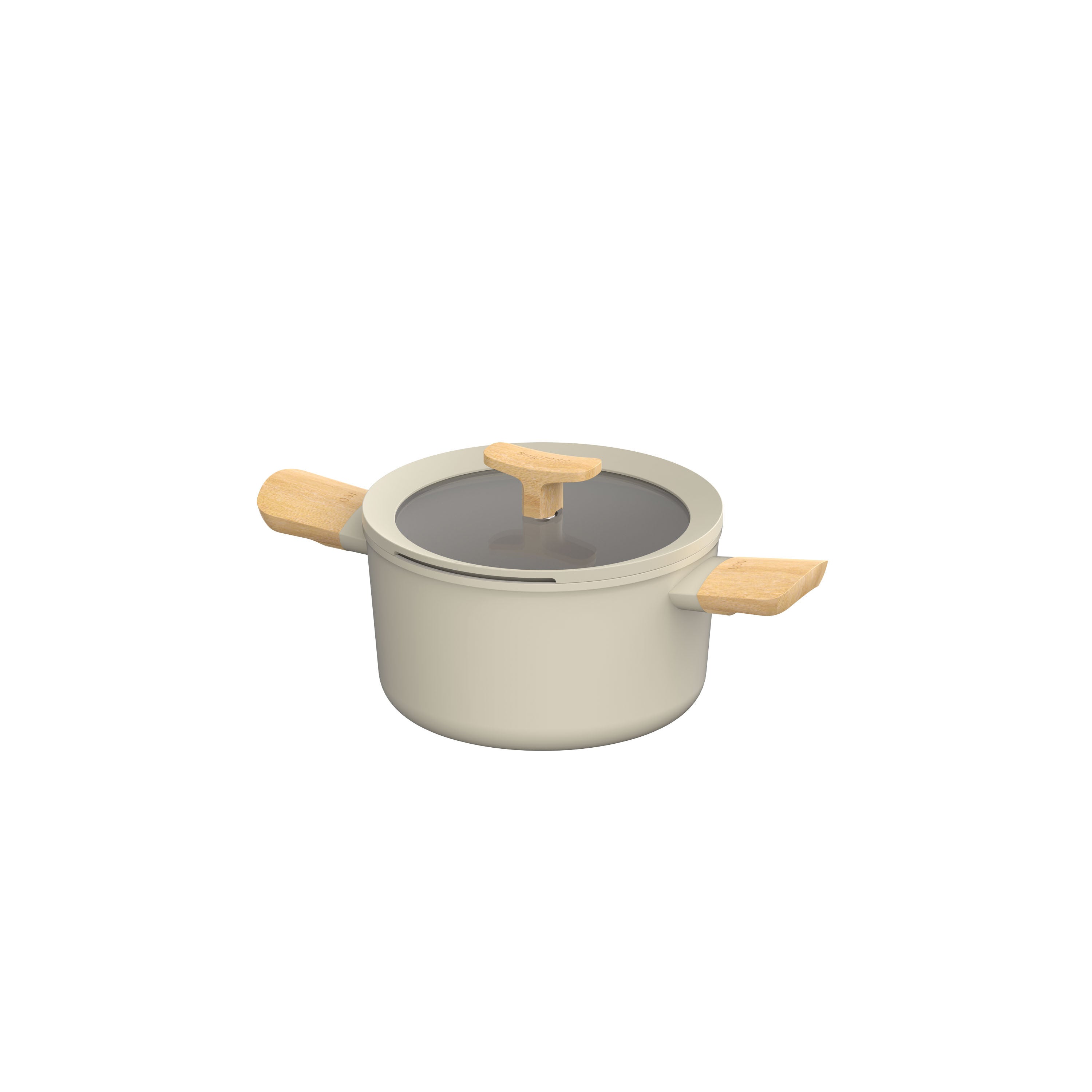 Balance non-stick kokkärlsset i aluminium Cream, 7 delar