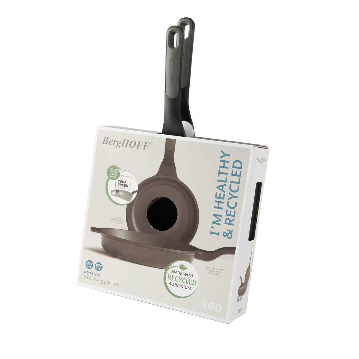 Stone+ 2-delat set med non-stick-stekpannor – 2