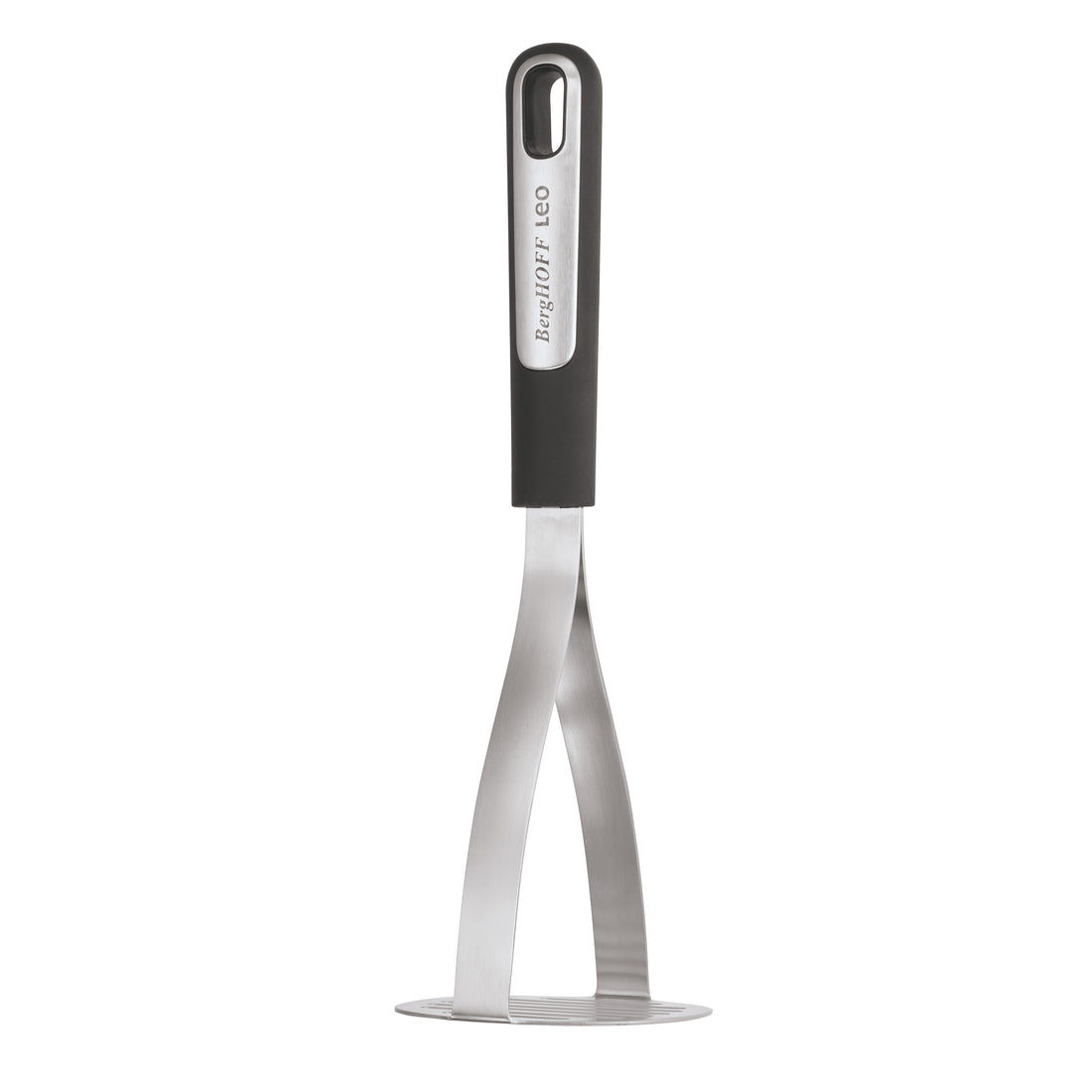 BergHOFF Potato Masher - Graphite Series with Fine Grid Plate and Recycled Plastic Handle