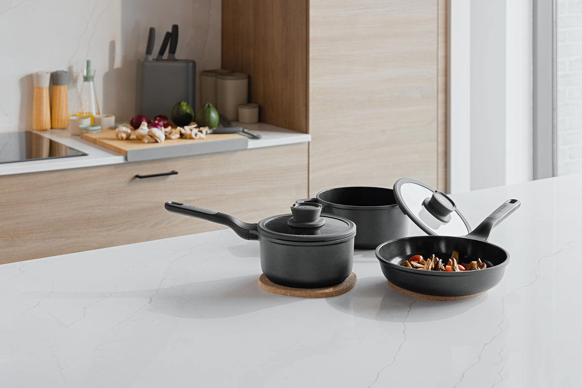 Stone+ 5-delat kastrullset med non-stick – 3