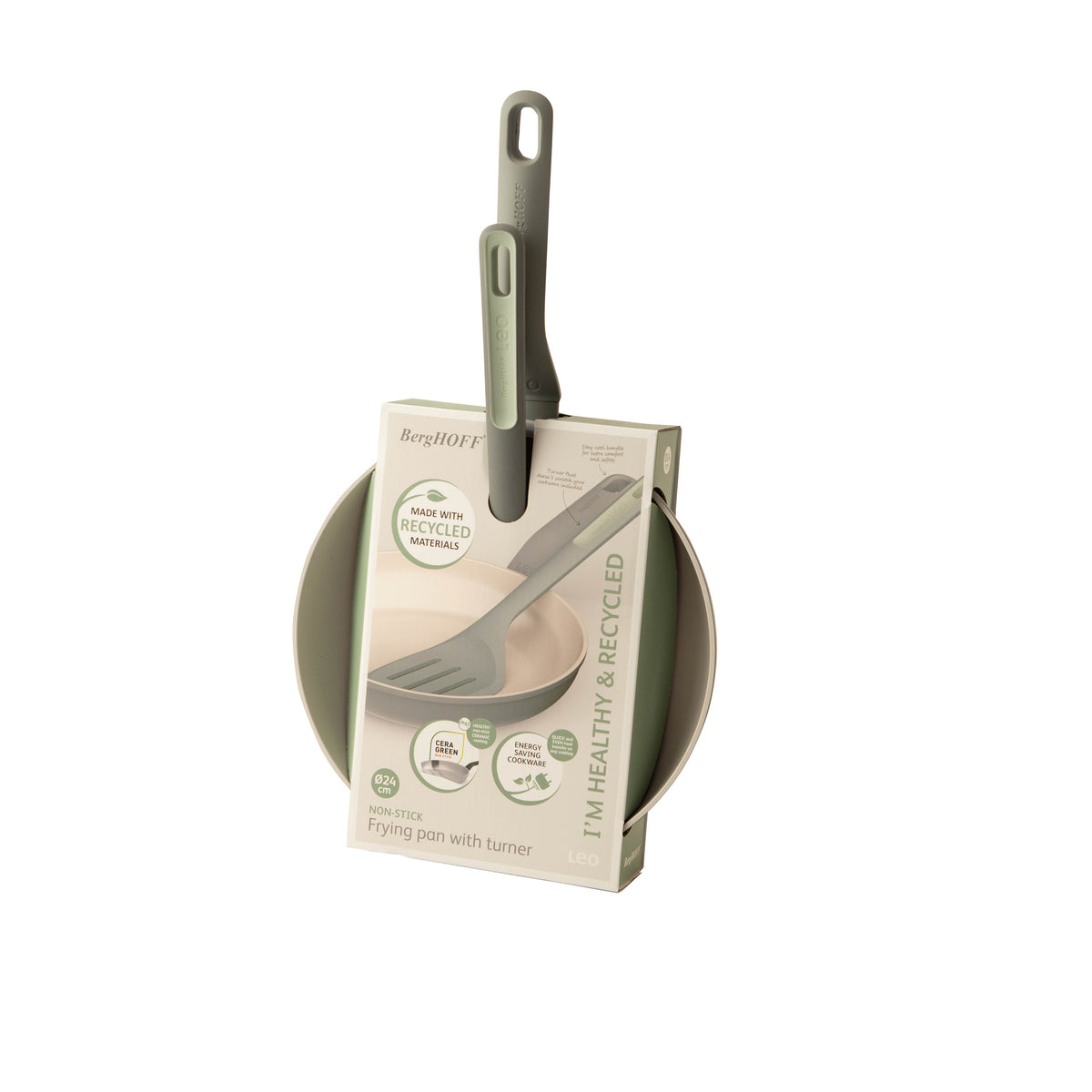 Balance non-stick-stekpanna med stekspade 24 cm, Moonmist – 3