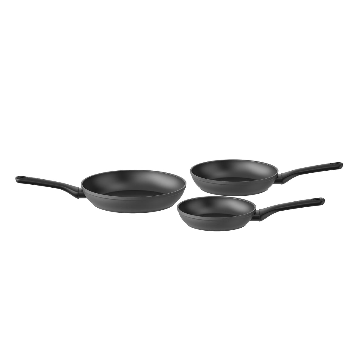 Helix 3-delat set med non-stick-stekpannor – 4