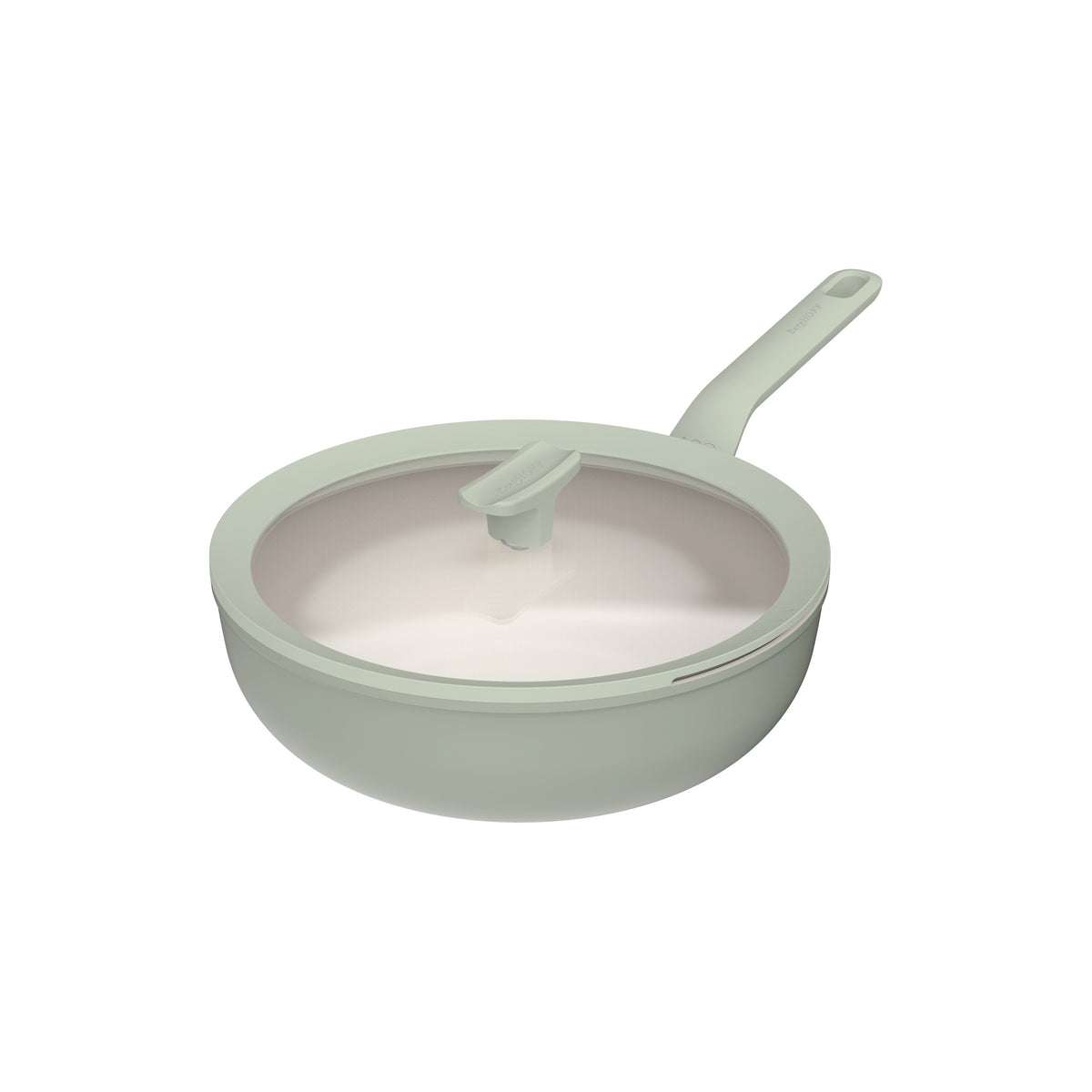 Balance non-stick-wok med lock 28 cm, Sage