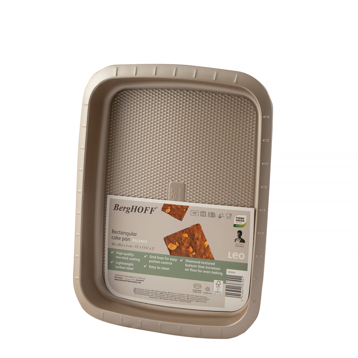 Balance rektangulär non-stick-kakform 34 × 25,5 cm – 3