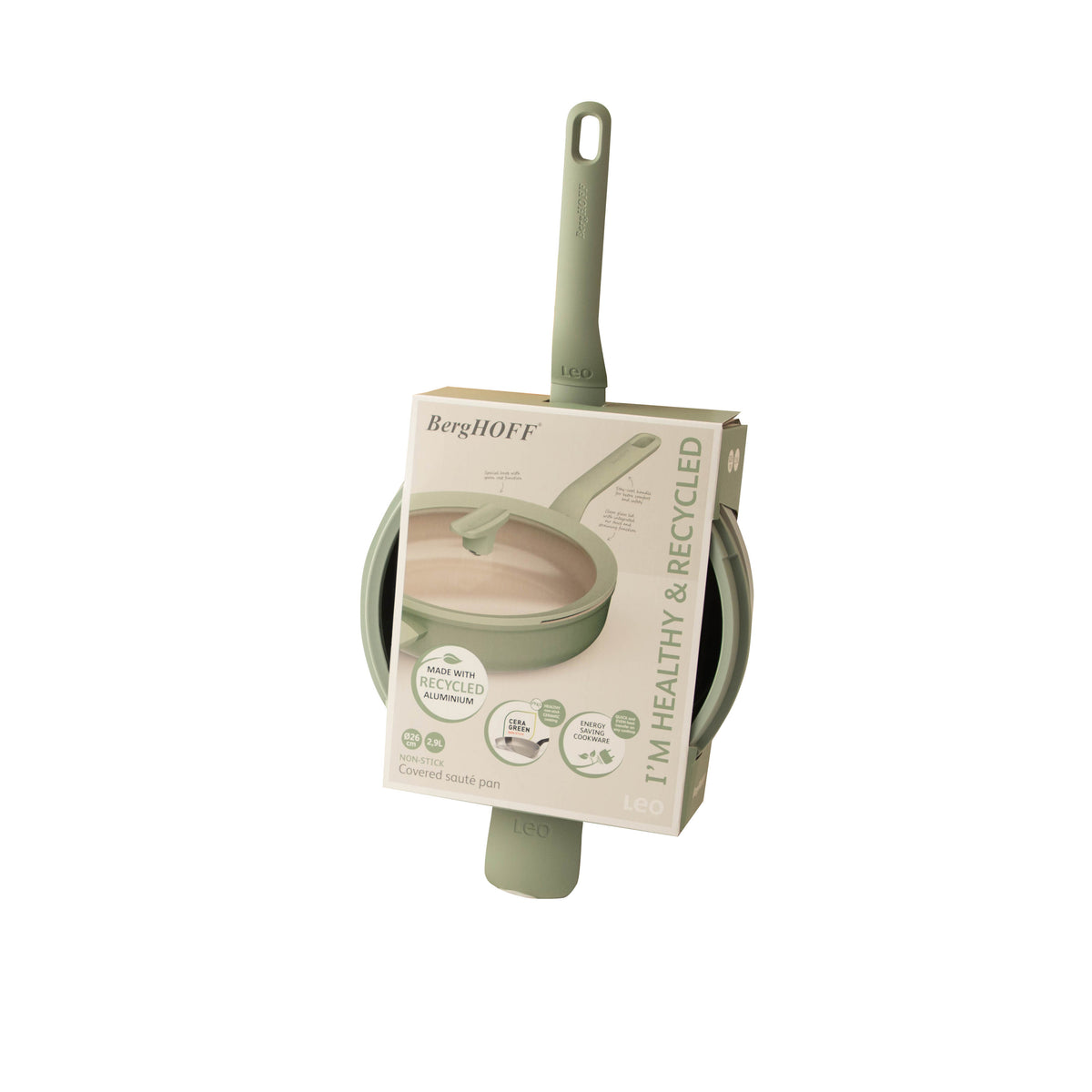 Balance non-stick-traktörpanna med lock 26 cm, Sage – 3