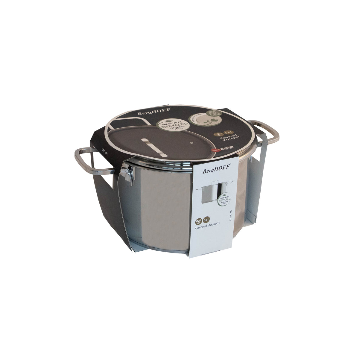 Helix kastrull i rostfritt stål med lock 24 cm – 3