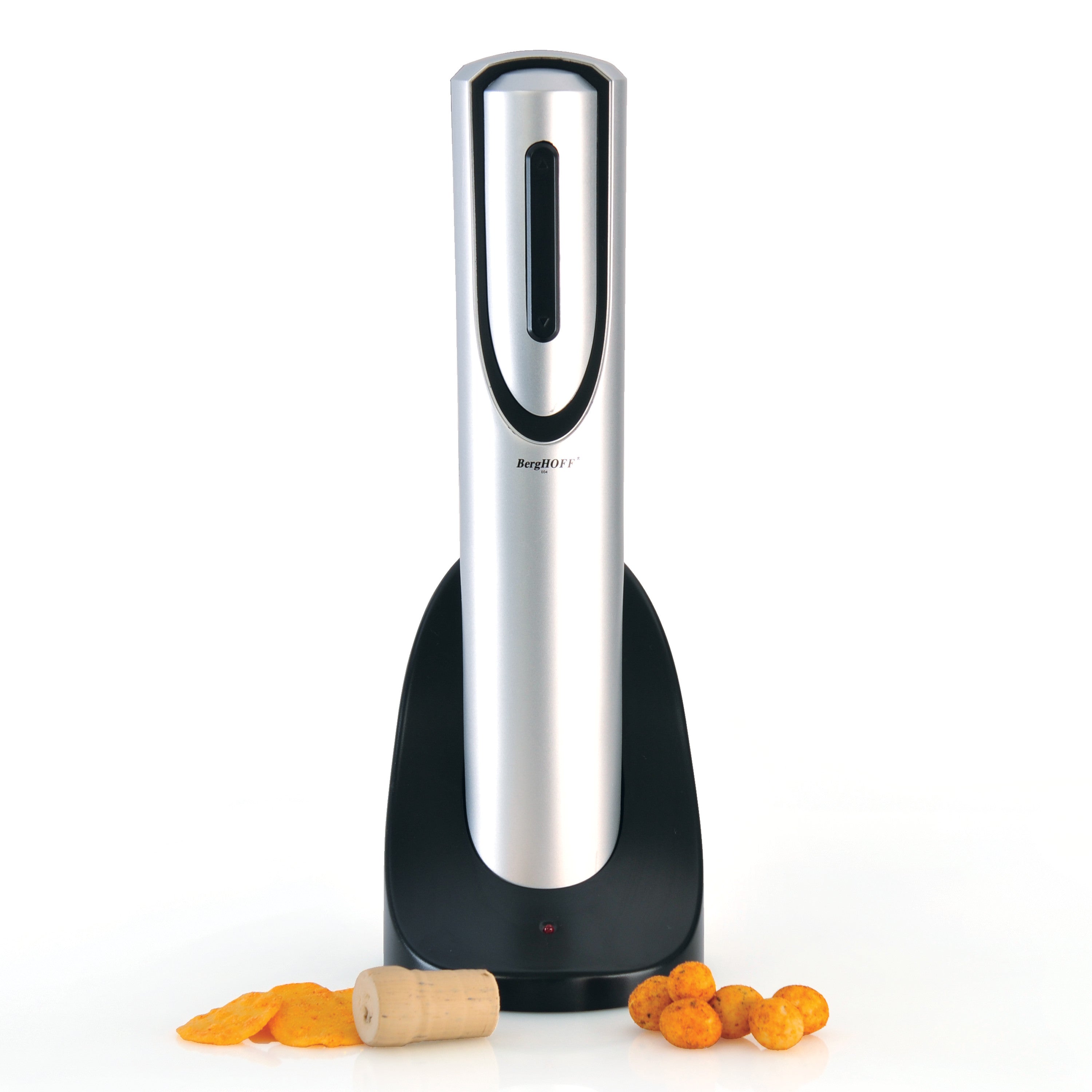 BergHOFF Electric Wine Opener - Battery Operated with Foil Cutter, Opens 30 Bottles per Charge