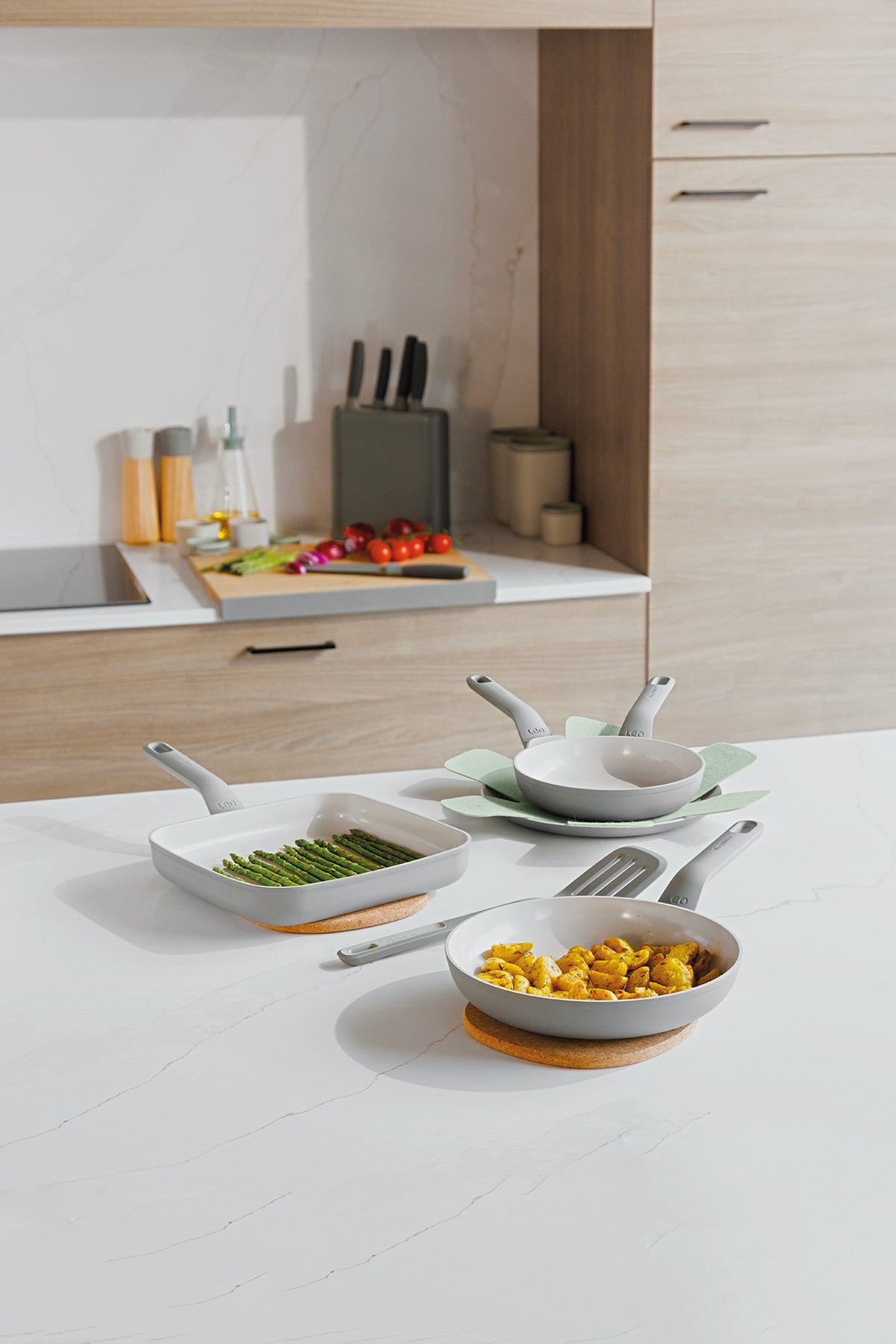 Balance 4-delat set med non-stick-stekpannor och stekspade, Moonmist – 6