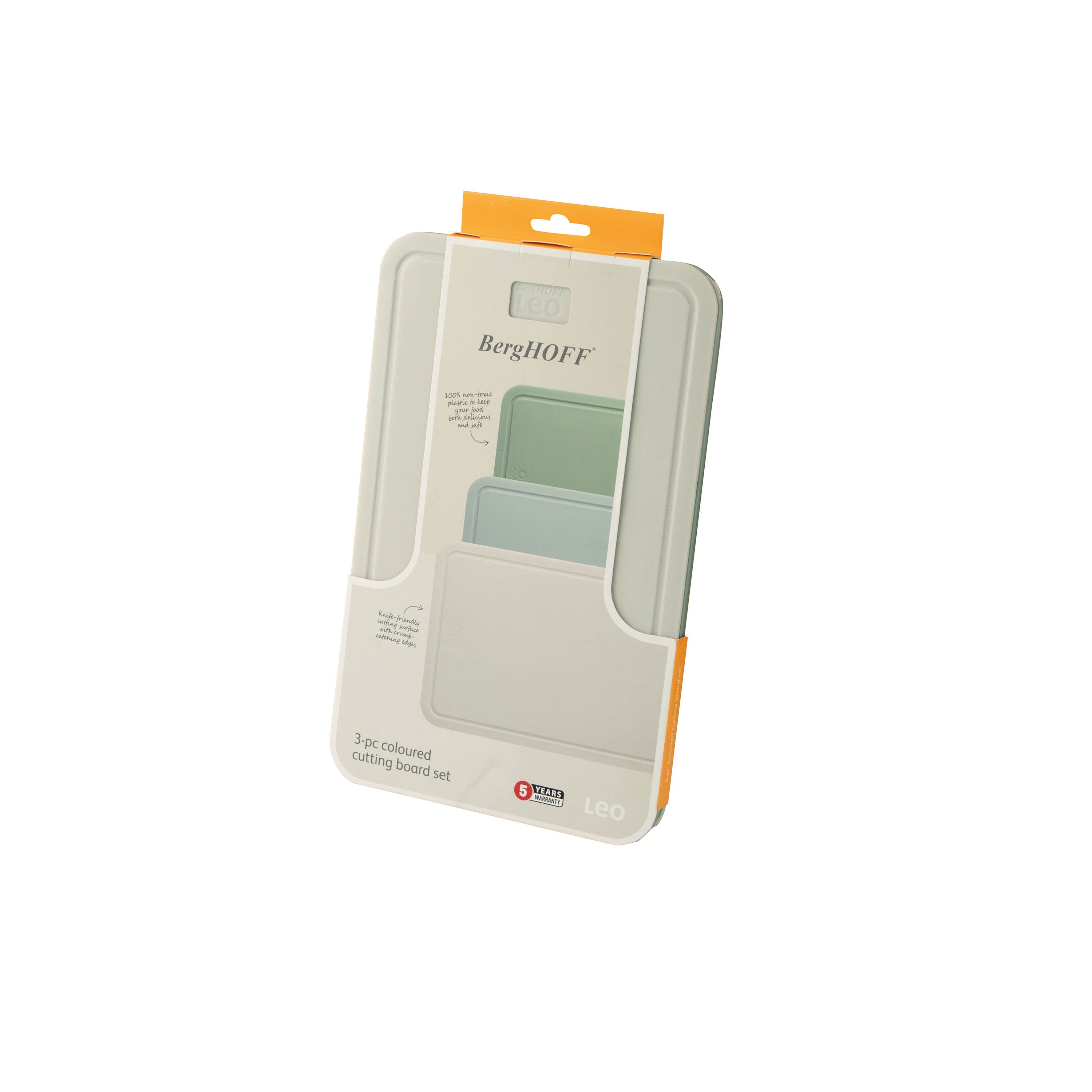 BergHOFF 3-Piece Colored Cutting Board Set - Legacy Series for Safe and Hygienic Food Preparation