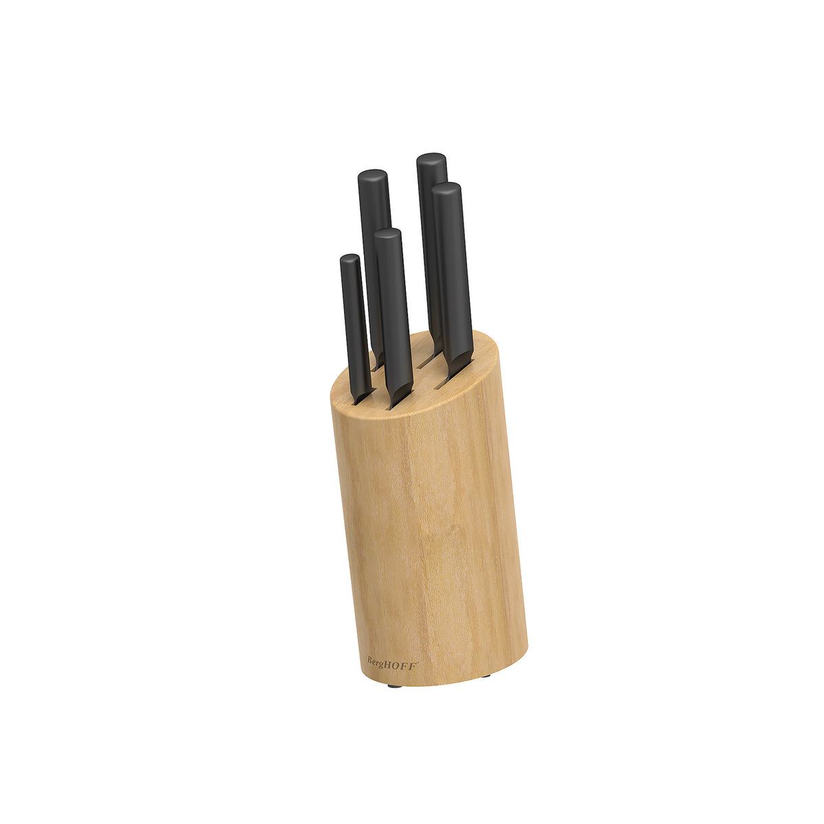 Boron 6-delat knivset med knivblock