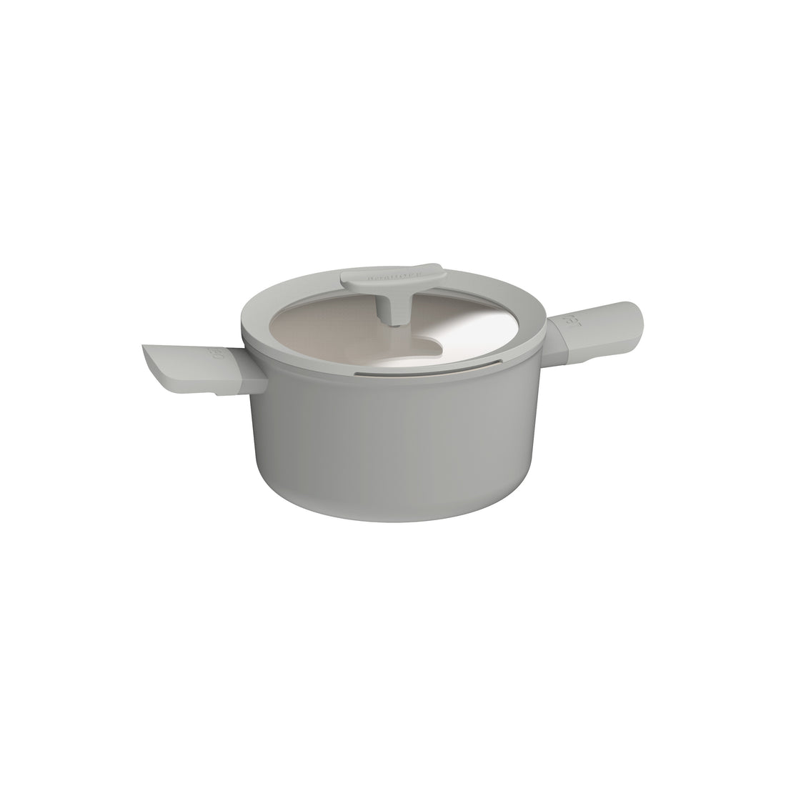 BergHOFF 20cm Covered Casserole – Balance Moonmist with Spoon Rest Lid &amp; Recycled Aluminium Body