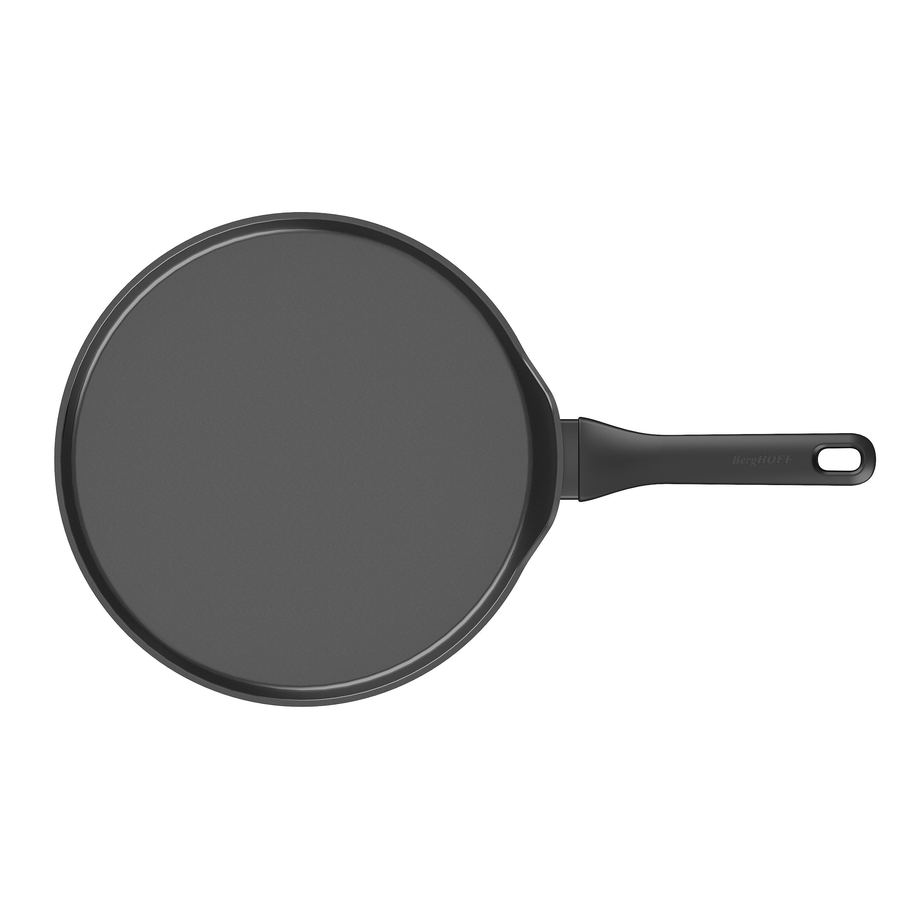 BergHOFF 28cm Pancake Pan - Helix Non-Stick Recycled Aluminium with CeraGreen Coating for Easy Flipping