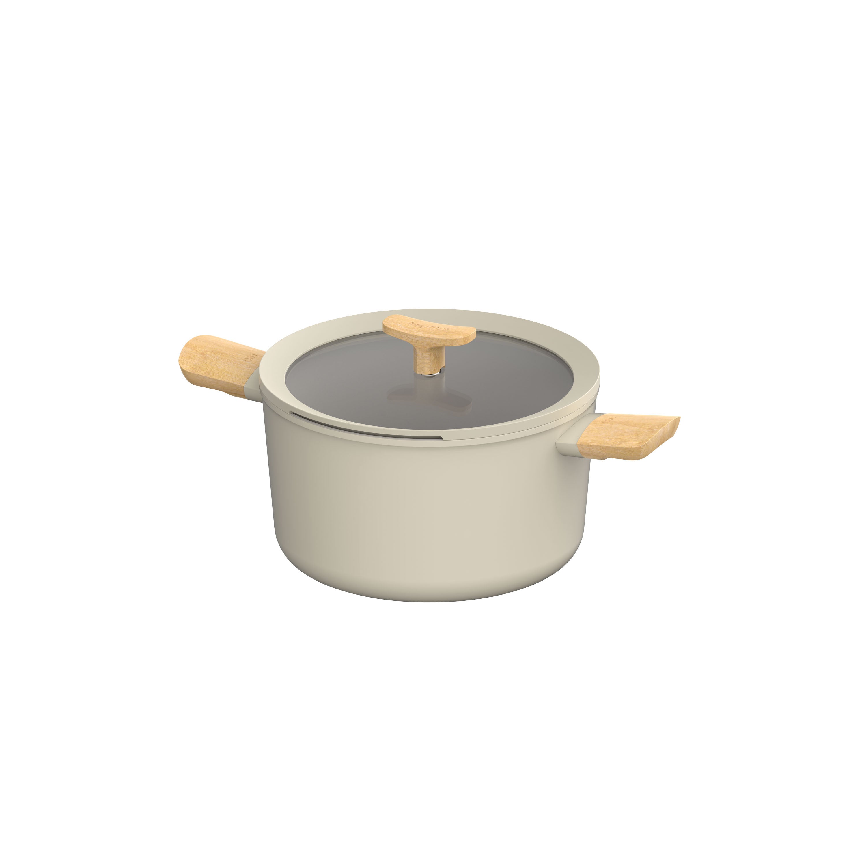 Balance non-stick kokkärlsset i aluminium Cream, 7 delar