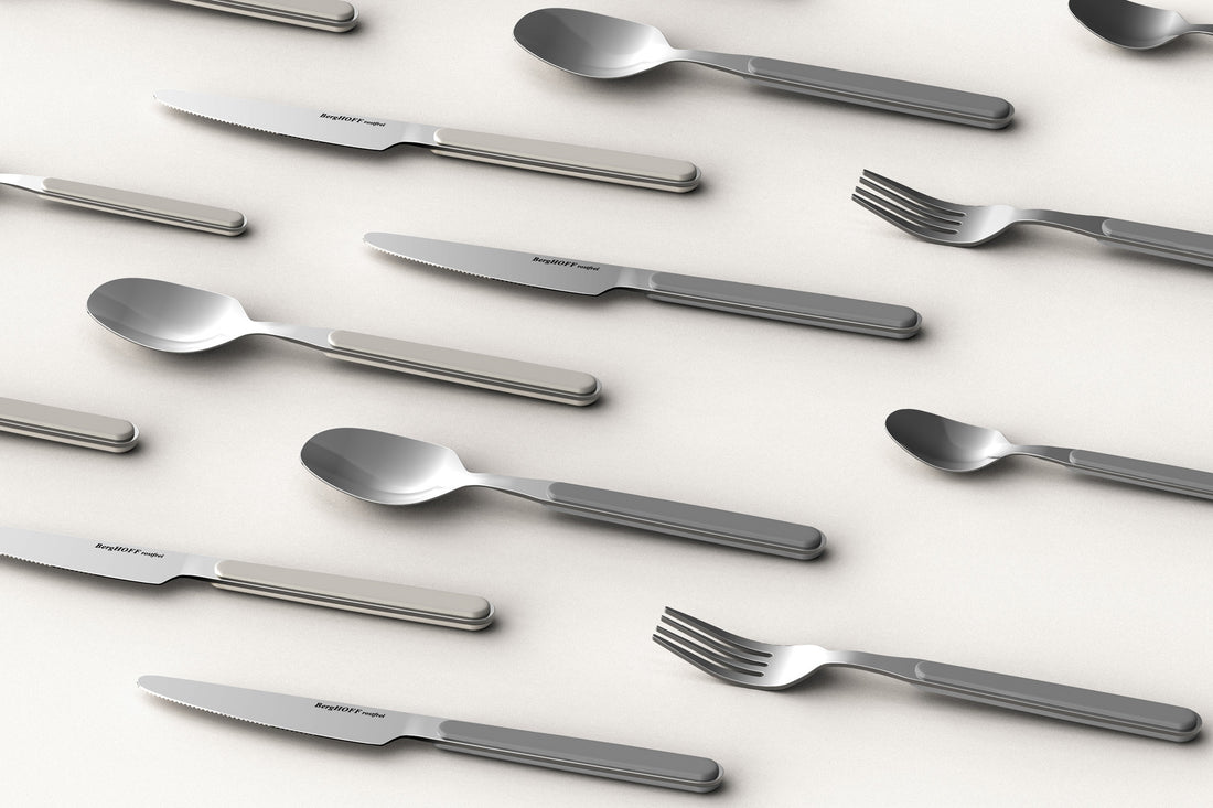 BergHOFF 30-Piece Flatware Set - Essence Collection by Ralph Kramer, Stainless Steel Cutlery