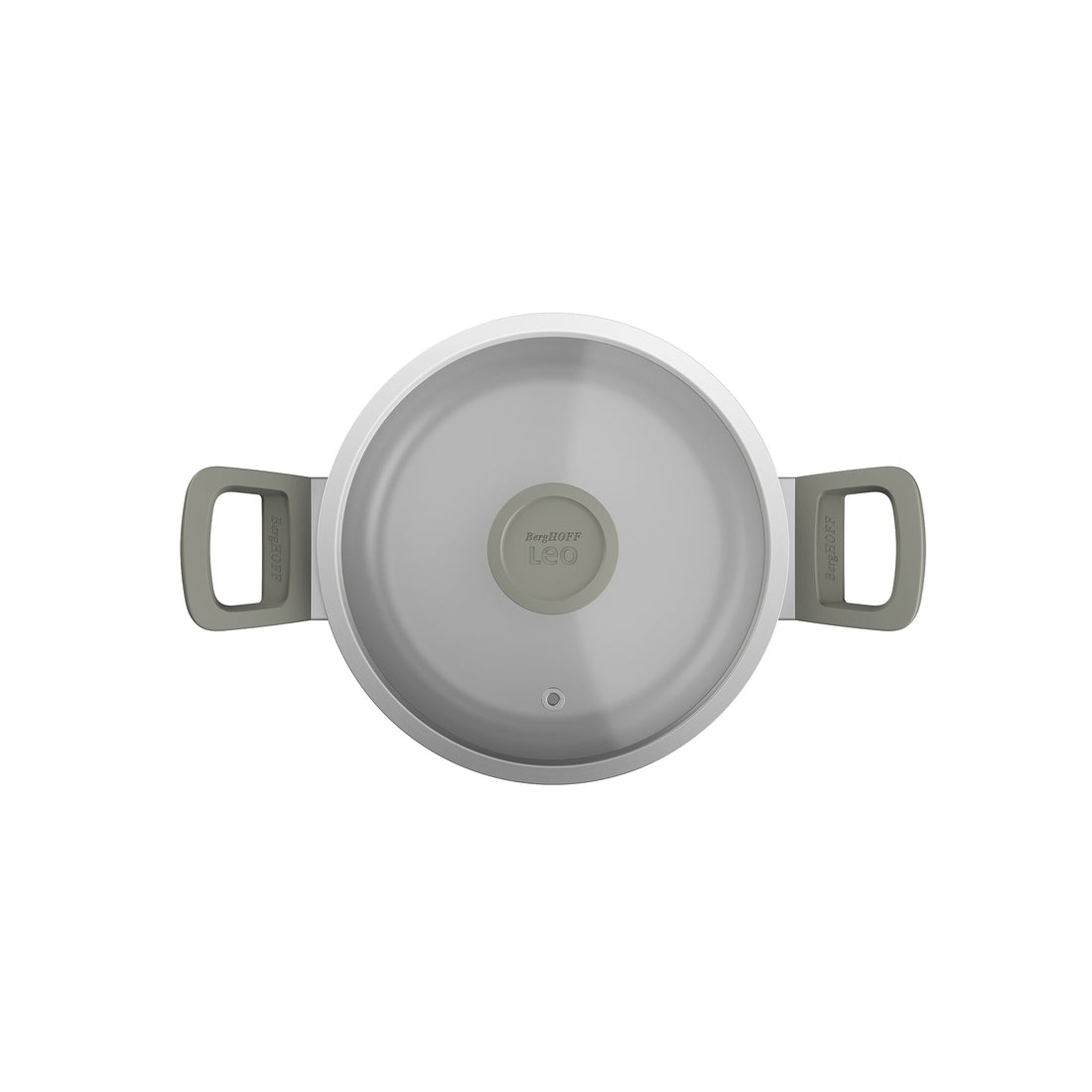 BergHOFF 6-Piece Cookware Set - Uqonic Downdraft Series with Bright Handles and Glass Lids