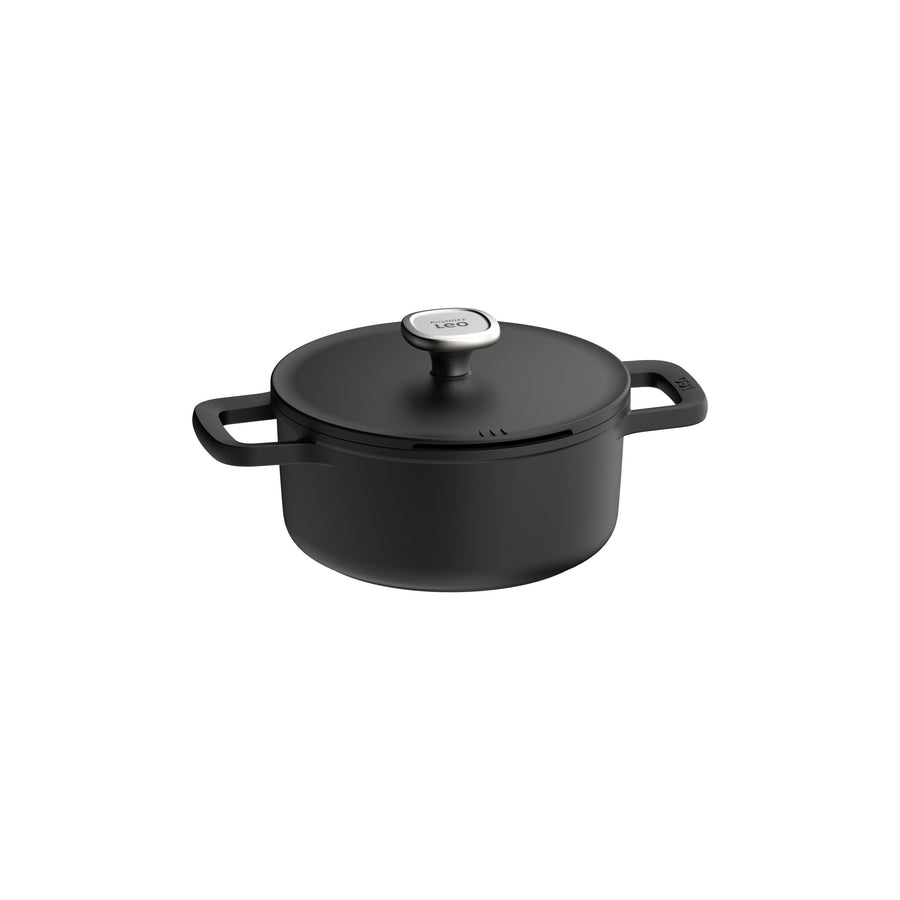 Phantom låg non-stick-gryta med lock 20 cm