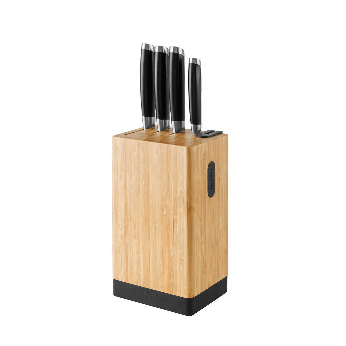 Graphite 5-delat knivset i asiatisk stil med knivblock