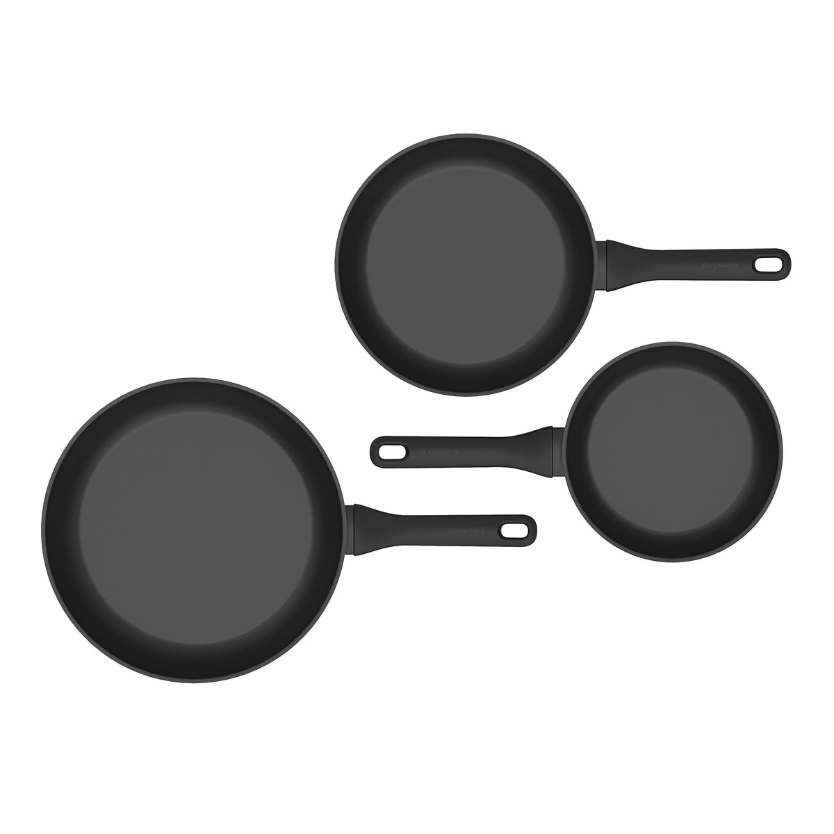 Helix 3-delat set med non-stick-stekpannor – 3