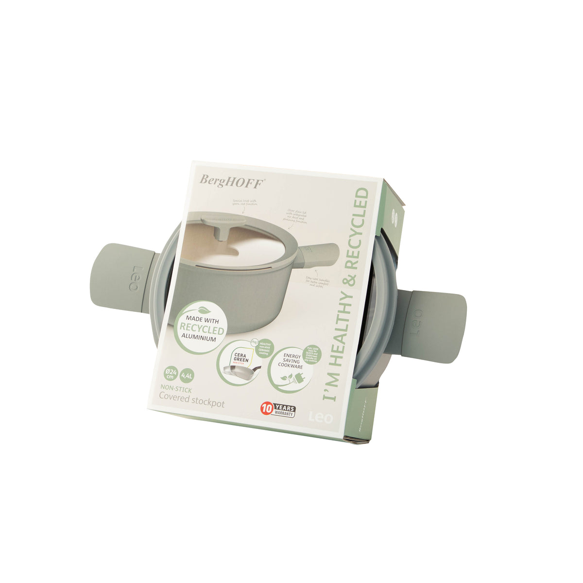 Balance non-stick-kastrull med lock 24 × 11,5 cm, Moonmist – 3