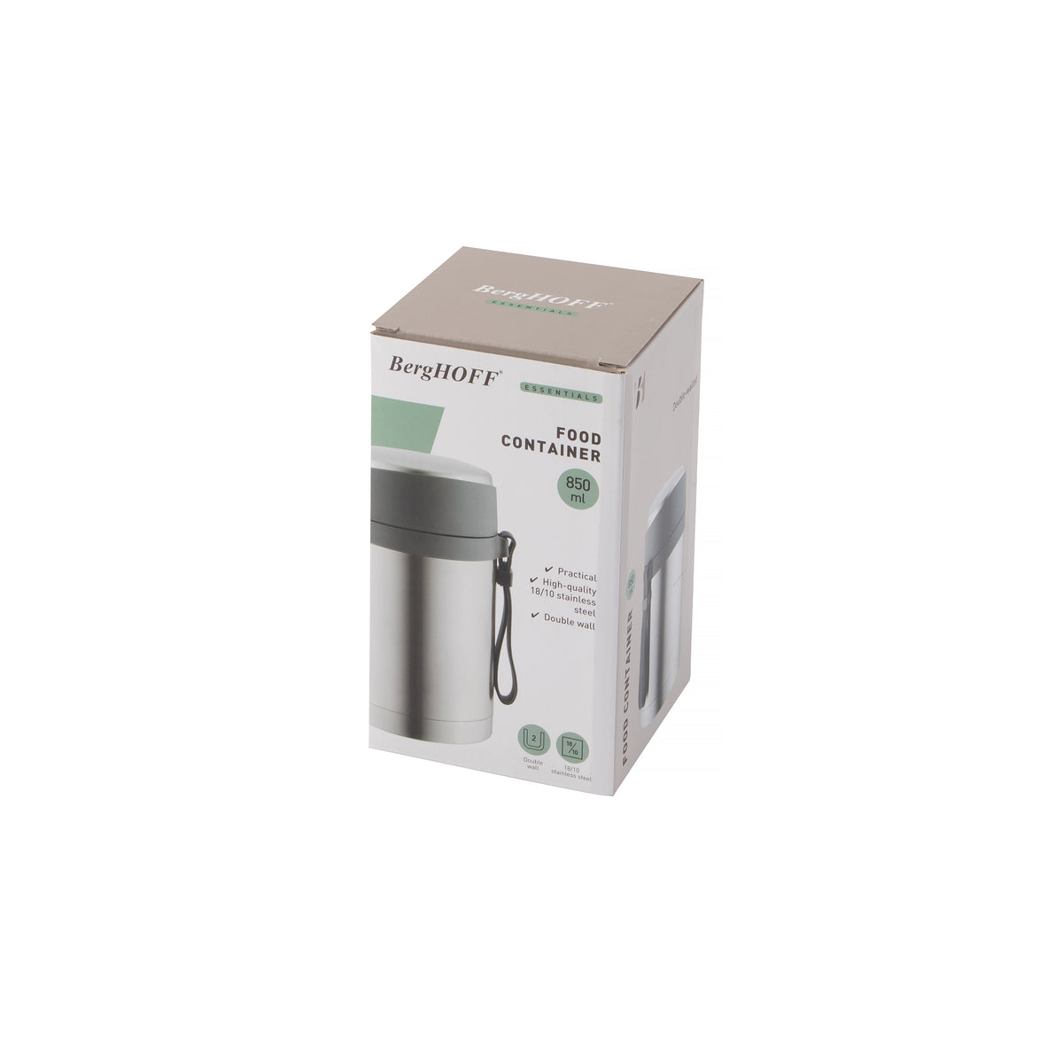 Essentials matlåda i rostfritt stål 0,85 l – 2