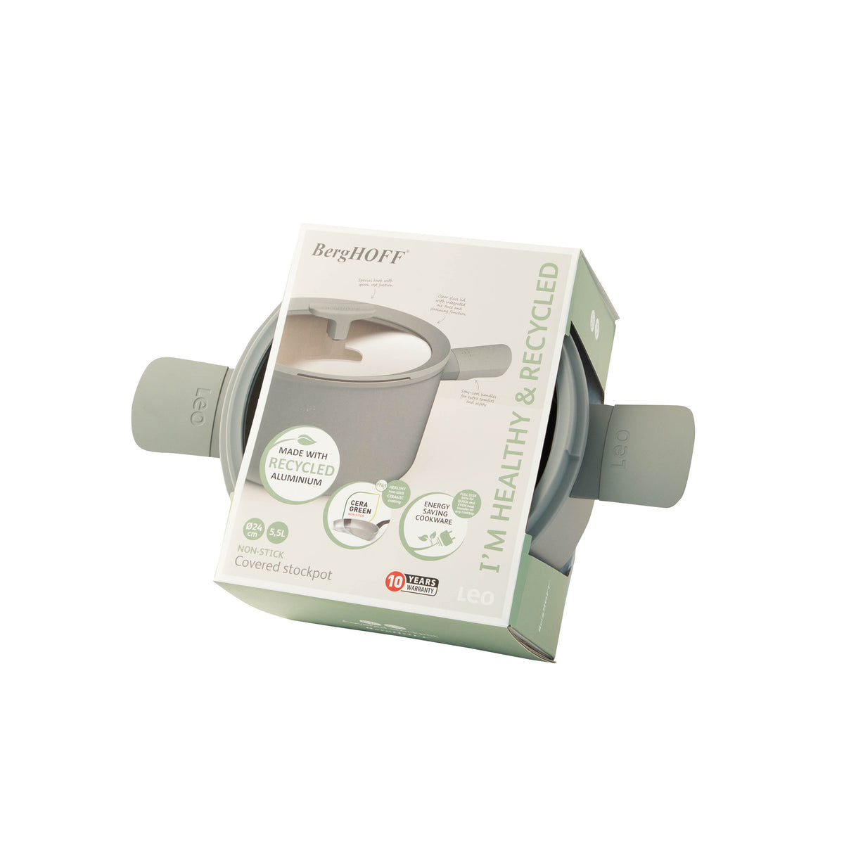 Balance non-stick-kastrull med lock 24 × 14 cm, Moonmist – 3