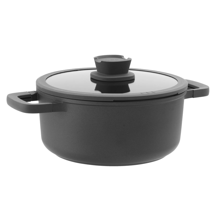 Stone+ non-stick-kastrull med lock 24 × 11 cm