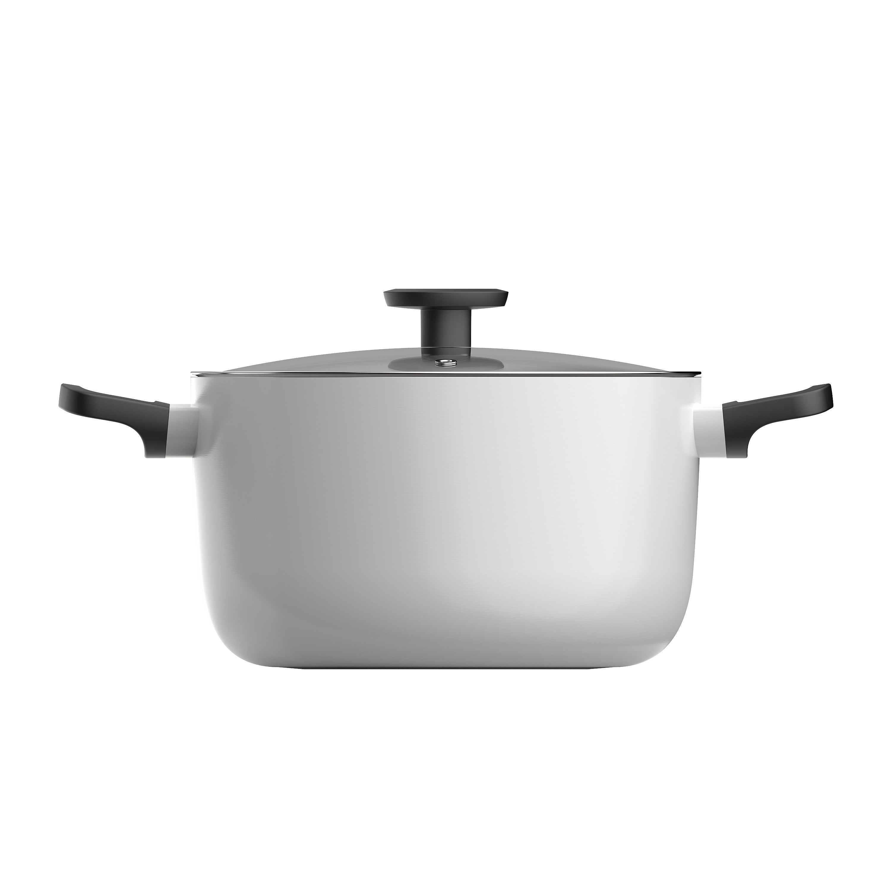 BergHOFF 24cm Stockpot - Glints Spirit Series with Glass Lid & Healthy Non-Stick Coating