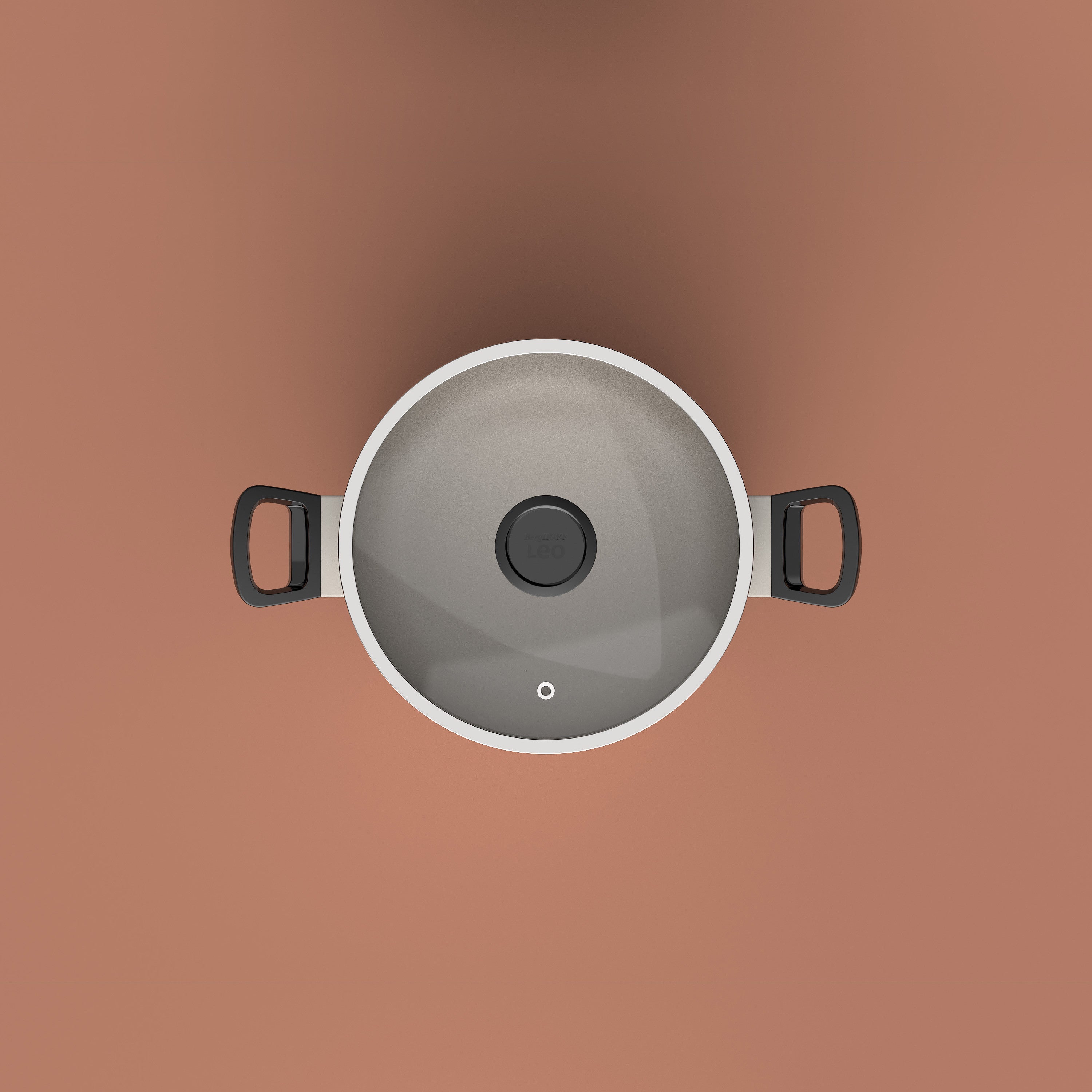 BergHOFF 24cm Stockpot - Glints Spirit Series with Glass Lid & Healthy Non-Stick Coating