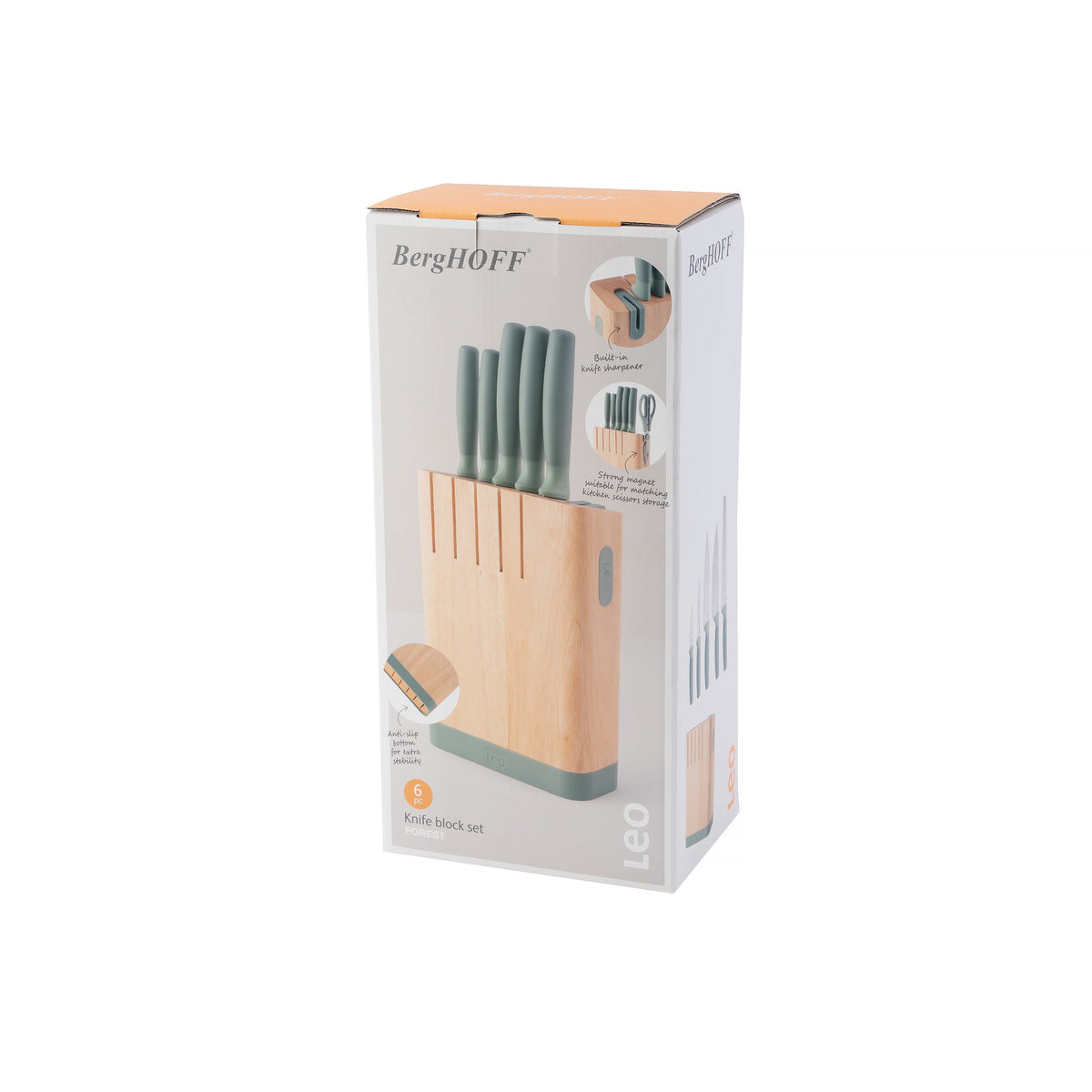 Forest 6-delat knivset med knivblock – 18