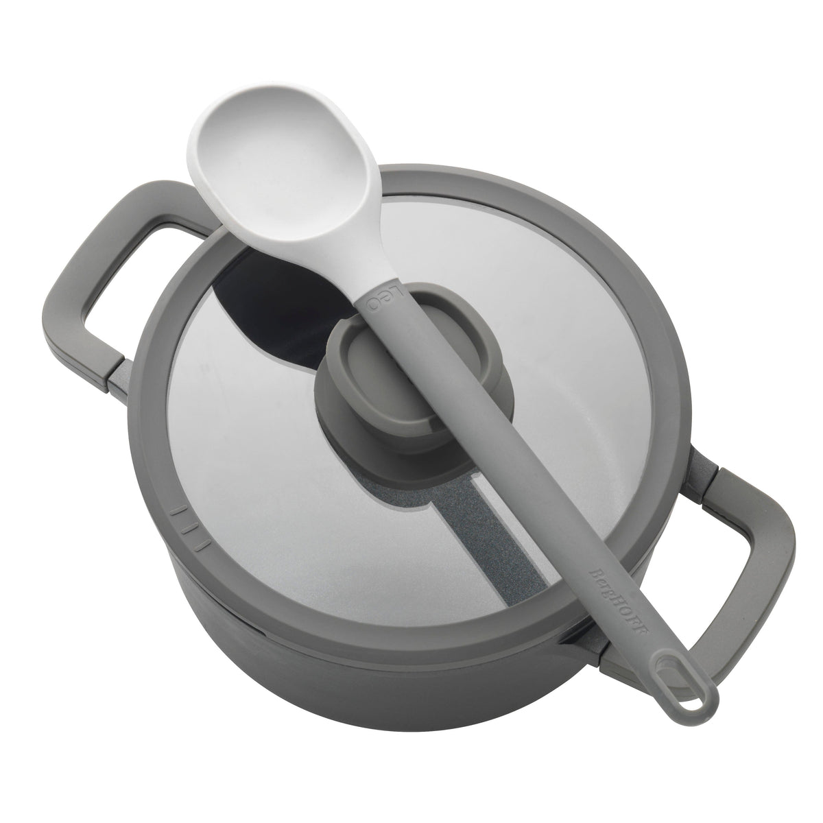 Stone+ non-stick-traktörpanna med två handtag och lock 28 cm – 6