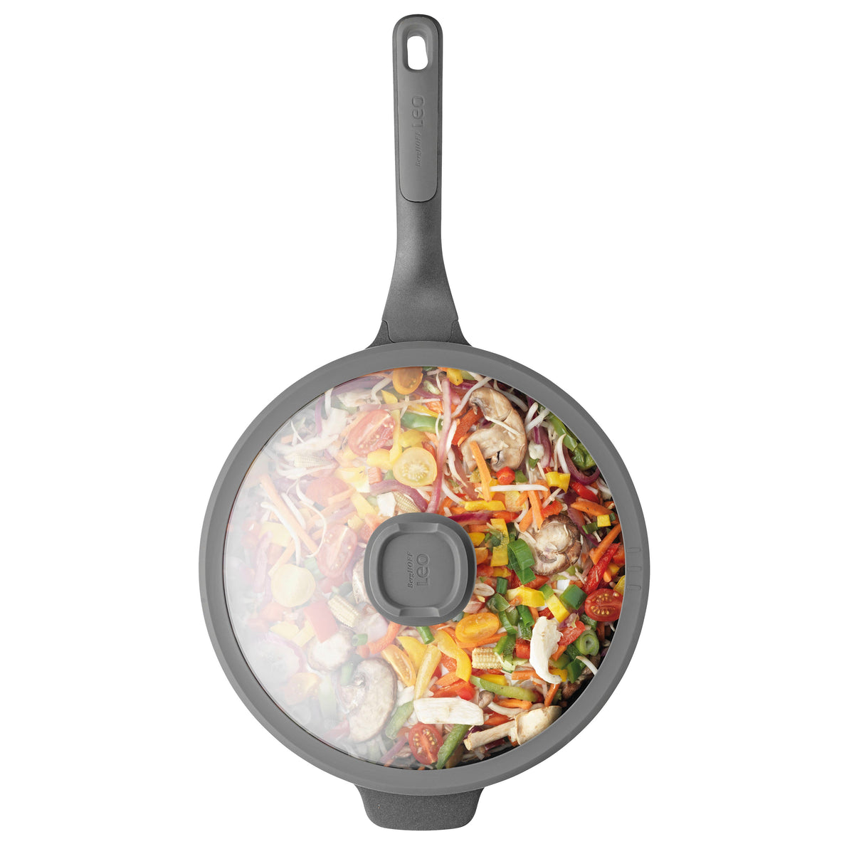 Stone+ non-stick-wok med lock 28 cm – 5