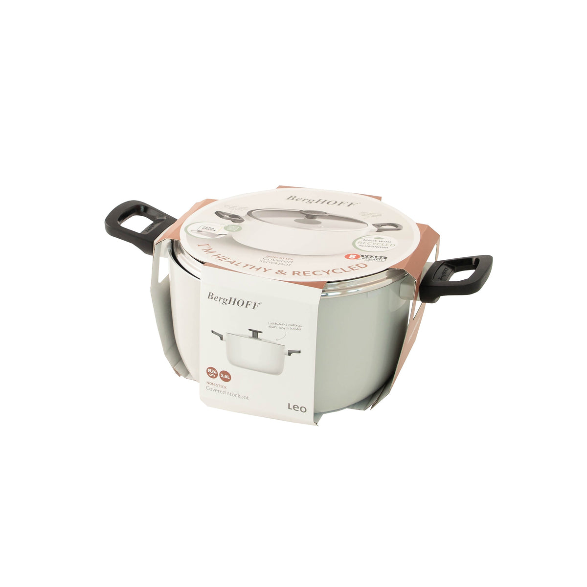 Glints non-stick-kastrull med lock 24 cm, Spirit – 6