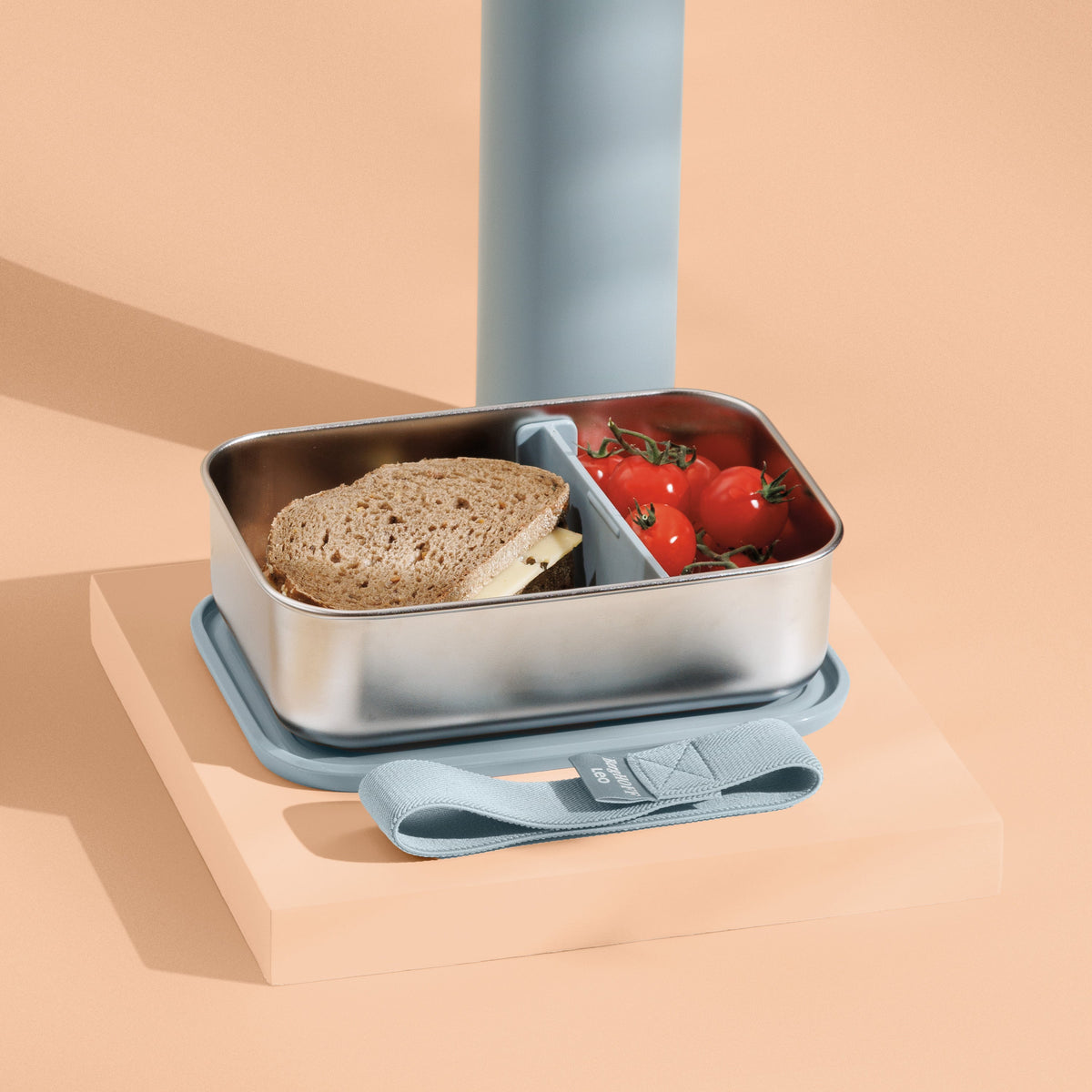 Leo lunchlåda i rostfritt stål, Slate – 2