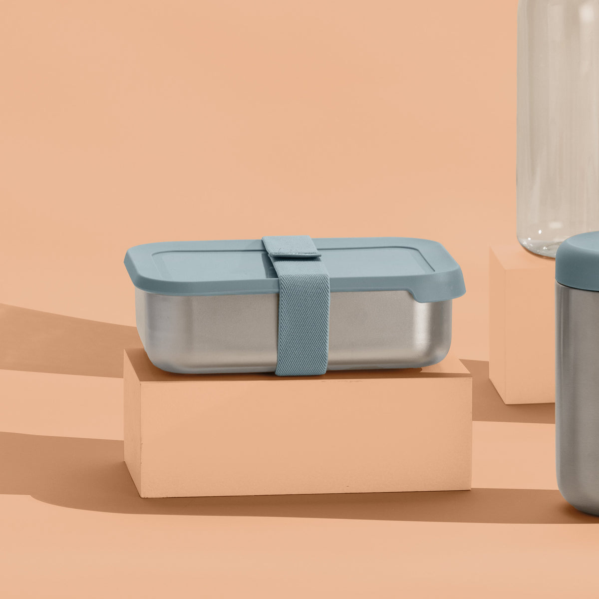 Leo lunchlåda i rostfritt stål, Slate – 5