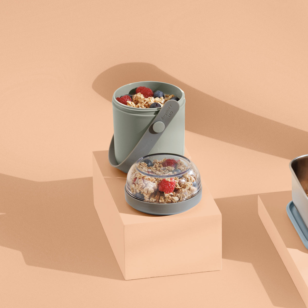 Leo dubbel lunchburk, Sage – 4